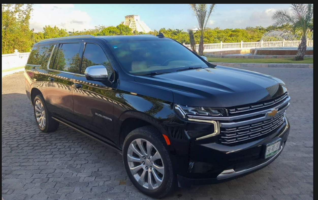 Chevrolet Suburban Premier — Luxury car rental Playa del Carmen