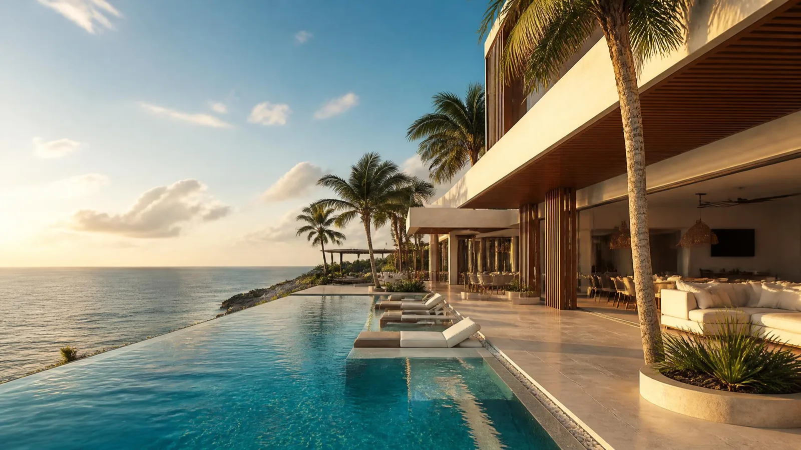 Villa moderne de luxe en Riviera Maya avec piscine