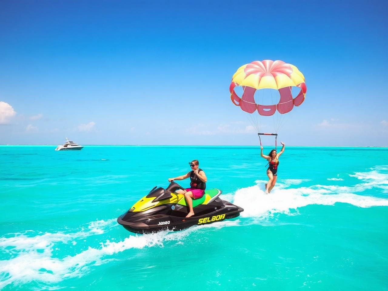 Jet ski, parasailing & fishing